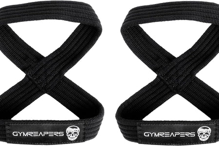 Figure 8 Lifting Straps for Deadlift, Powerlifting, Strongman, & Cross Training Strong Weightlifting Wrist Straps for Men, Women