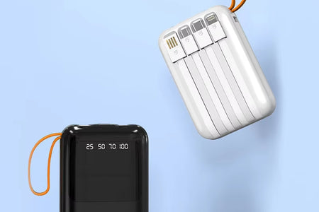 18650 Power Bank Fast Charging Powerbank Portable Battery Charger Powerbank for Iphone Xiaomi 4IN1 Mini Battery Storage Boxes