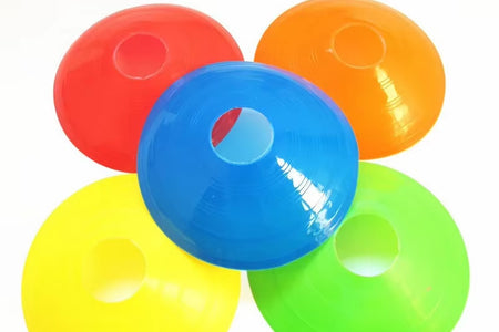 10/50PCS Soccer Disc Cones Set Soccer Training Pro Agility Discs Dish Sport Space Cones Football Training Equipment Ball Game
